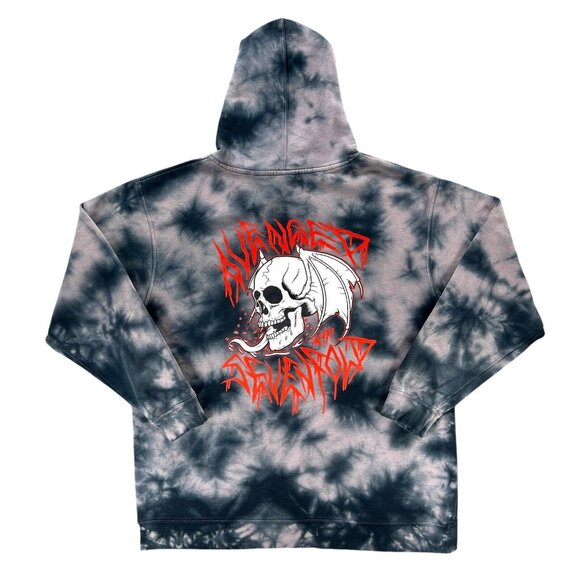 Avenged Sevenfold Other - Avenged Sevenfold Vintage Hoodie Men 2XL Acid Rain Tie Dye Distressed *RARE*